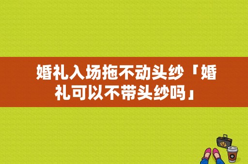  婚礼入场拖不动头纱「婚礼可以不带头纱吗」-图1