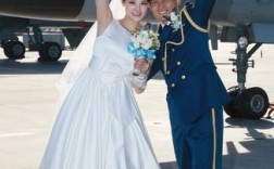 空军婚礼盖头纱图片大全（空军结婚照）
