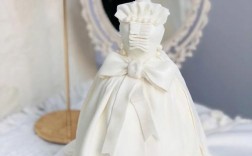 白色婚纱礼服简约蛋糕图,白色婚纱礼服简约蛋糕图片 