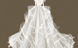 美式婚纱绘画图片素材网