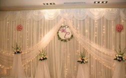 婚礼门头纱缦布置,婚礼纱门图片 
