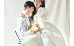 韩式简约可爱婚纱照片图片