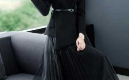 黑色燕尾裙搭配什么上衣 黑纱燕尾西装图片