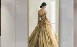  美式玄关油画婚纱照造型「美式油画进门玄关」