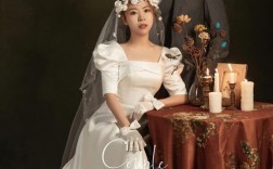 美式复古造型 美式复古新娘婚纱照图片