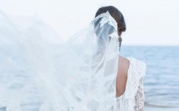  海边婚礼头纱图片女生背影「海边婚礼图片高清图片」