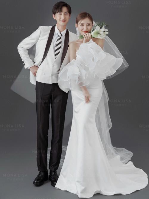 简约大气的婚纱照-简约素雅的婚纱照片女士-图3