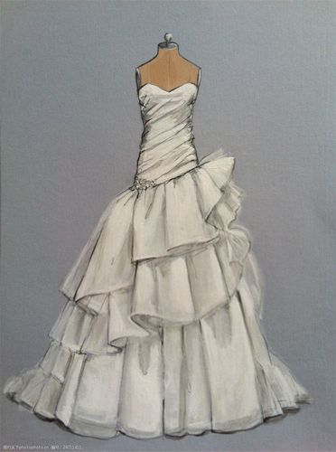 设计图服装美式婚纱图片_设计衣服婚纱图片-图2