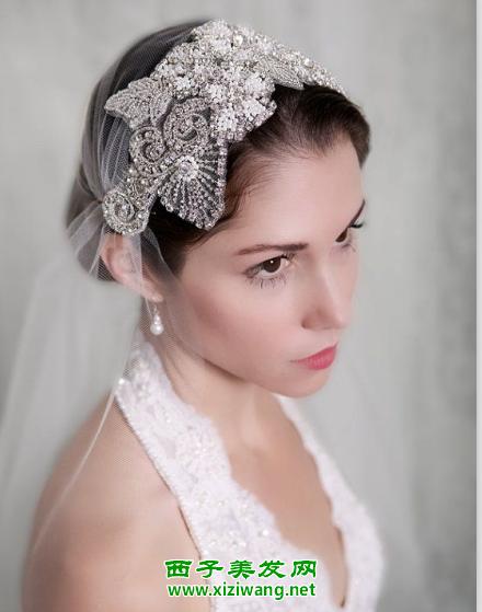 女生婚礼发型图片 女生婚礼头纱发型图大全-图3