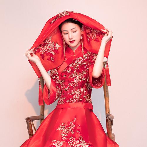  中式婚礼头纱设计图案简单「中式婚礼头纱设计图案简单又好看」-图2
