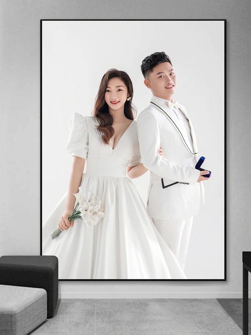 内景韩式简约婚纱照图片,内景婚纱照片图片 -图2